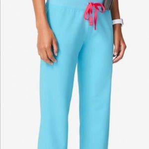 Figs Livingston scrub bottom pants neon blue. ST